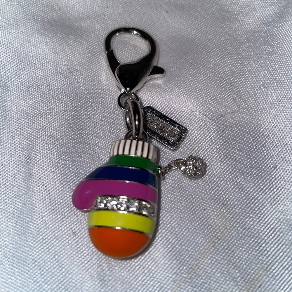 NEW Coach Legacy Mini Keychain Charm - Picture 2 of 6